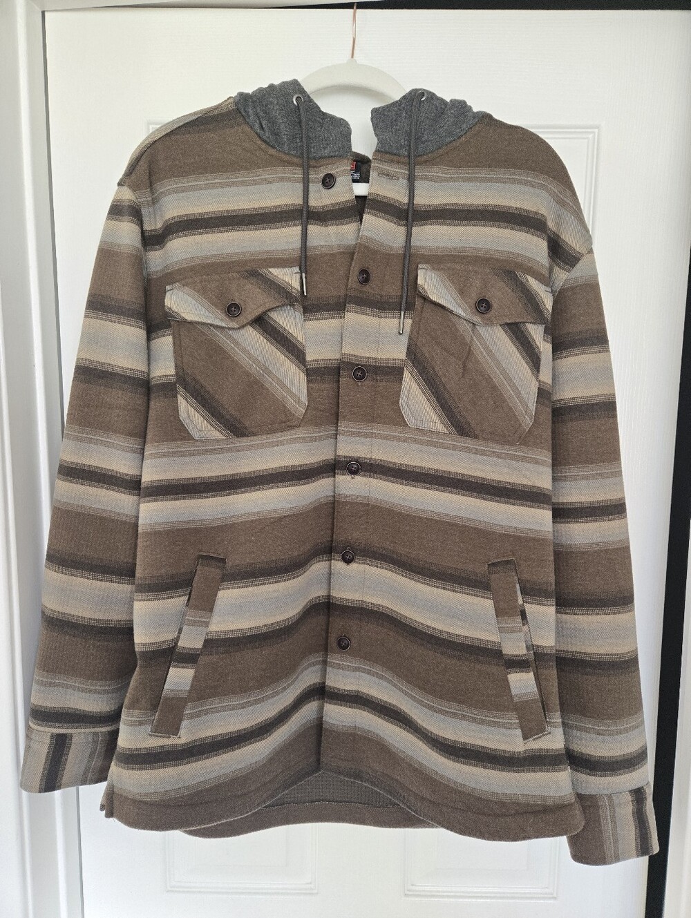 Quicksilver Men's Flannel Shacket, M